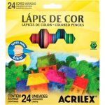 Lápis de Cor 24 Cores Acrilex