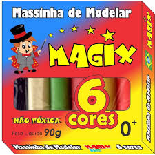 MASSA DE MODELAR MAGIX 6 CORES 90G