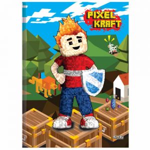 CADERNO BROCHURA CD 96FLS 1/4 PIXEL KRAFT - SÃO DOMINGOS