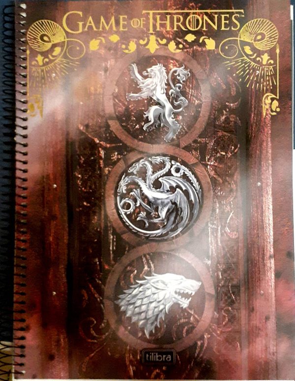 CADERNO UNIVERSITÁRIO CD 1M 96F GAME OF THRONES- TILIBRA