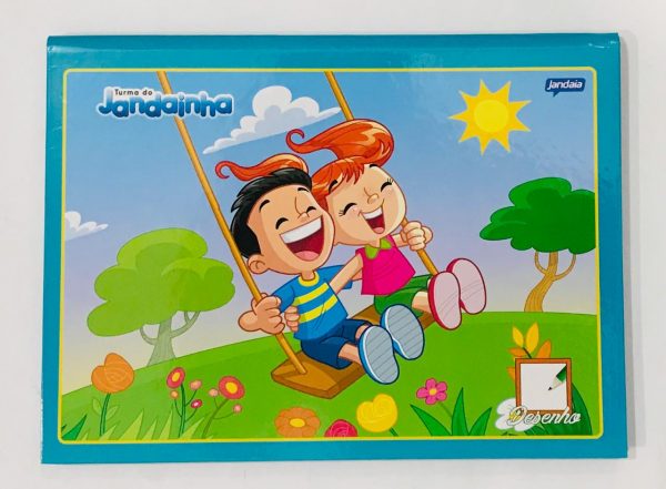 CADERNO DE DESENHO BROCHURA CD 96FLS 20X27,5CM TURMA DO JANDAINHA - JANDAIA