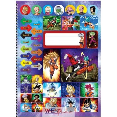 Caderno De Desenho São Domingos Dragon Ball - Art Pel