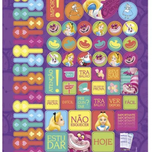 CADERNO UNIVERSITÁRIO CD 1M 96F ALICE IN WONDERLAND DISNEY -JANDAIA