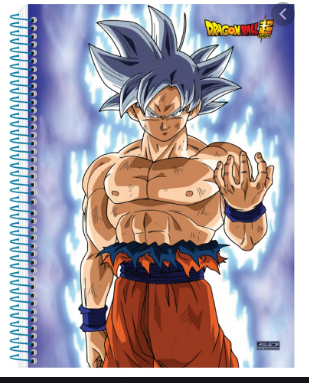 Caderno Desenho Dragon Ball Capa Dura Grande 60 Folhas - SÃO