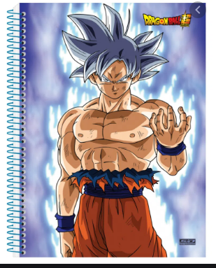 Caderno de cartografia e desenho dragon ball super roxo sao domingos