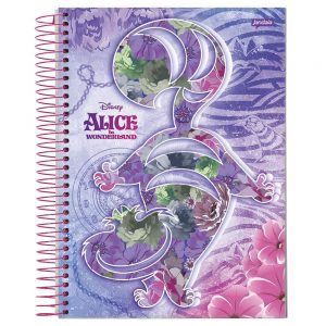 CADERNO UNIVERSITÁRIO CD 1M 96F ALICE IN WONDERLAND DISNEY -JANDAIA