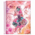 CADERNO UNIVERSITÁRIO CD 1M 96F ALICE IN WONDERLAND DISNEY -JANDAIA