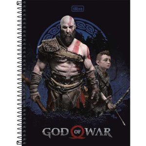 CADERNO UNIVERSITÁRIO CD 1M 96F GOD OF WAR - TILIBRA