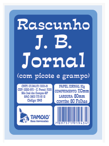 RASCUNHO J. B. JORNAL 80 FLS. - TAMOIO