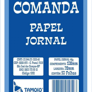 COMANDA DE PAPEL JORNAL 50 FLS. - TAMOIO