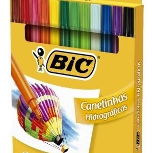 Caneta Hidrográfica Bic - 12 Cores