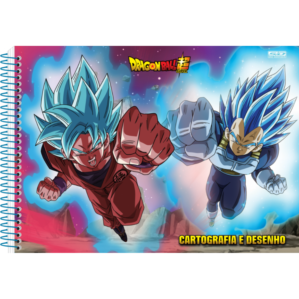 Caderno Desenho Espiral 60 Folhas Dragon Ball – SÃO DOMINGOS – Objetivus