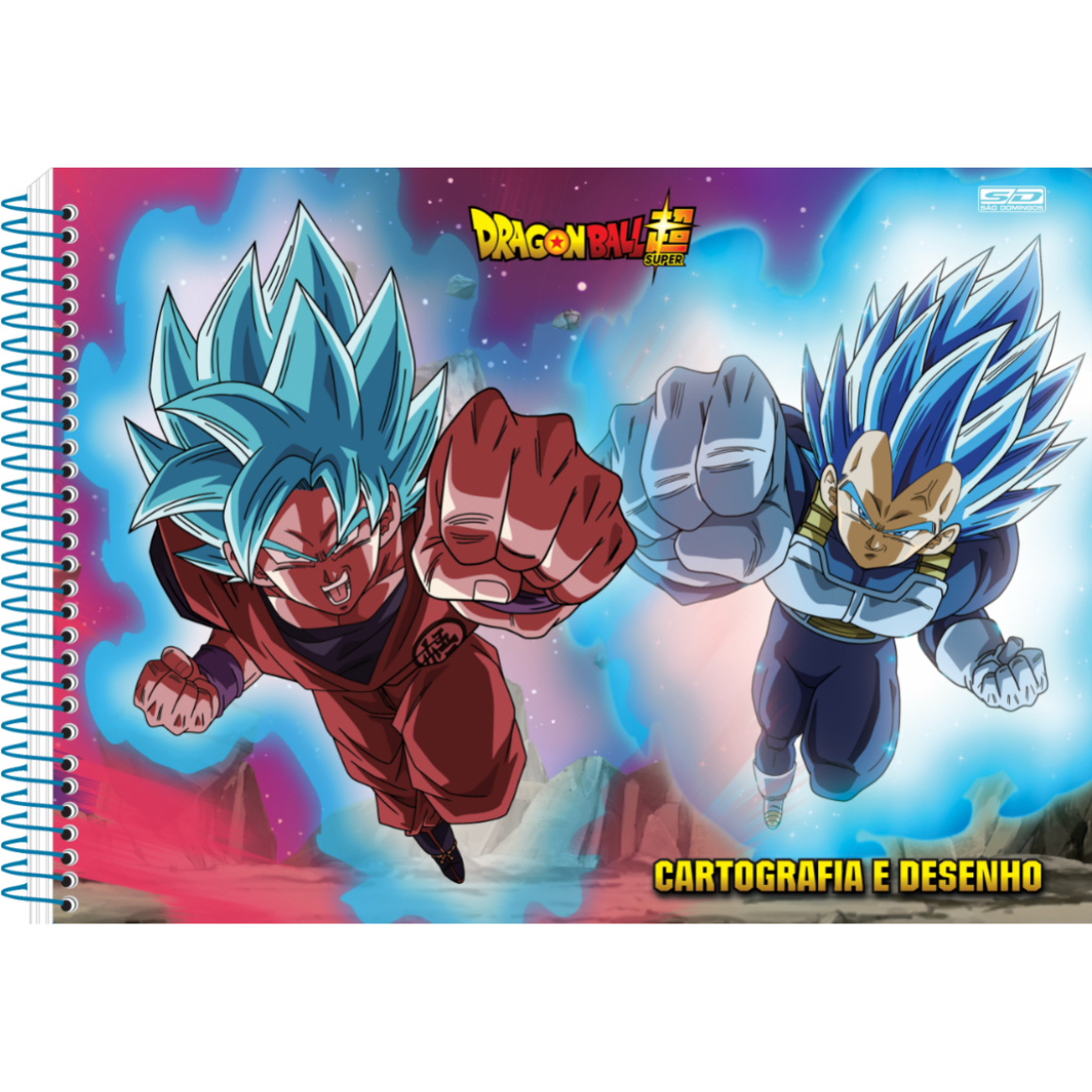 Caderno de Desenho CD 60fls Amarelo Dragon Ball São Domingos - Welban