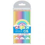 Lápis de Cor 12 Cores Criatic Tons Pastel Cis