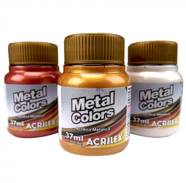 TINTA METAL COLORS 37ML - ACRILEX