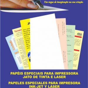 PAPEL VERGÊ BRANCO 180G/A4 50 FOLHAS - OFF PAPER
