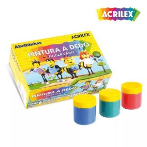 Pintura a Dedo Abelhinhas 6 Cores - ACRILEX