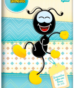 CADERNO BROCHURA 96FLS 1/4 SMILINGUIDO - JANDAIA