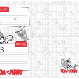 CADERNO BROCHURÃO CD COSTURADO 96FLS TOM E JERRY - JANDAIA