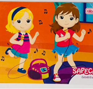 CADERNO DE DESENHO BROCHURA CD 40FLS 20X14CM SENHOR SAPECA - TILIBRA