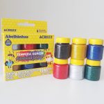 Tempera Guache- Fantasia Glitter 6 cores -ACRILEX