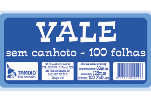 VALE SEM CANHOTO 100 FLS. - TAMOIO