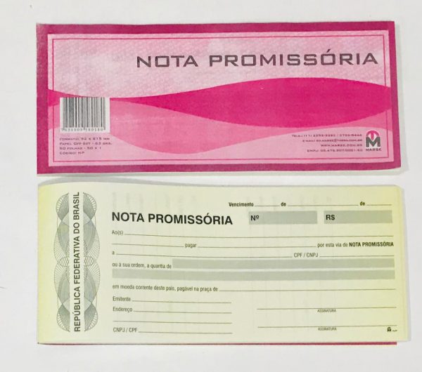 NOTA PROMISSÓRIA 50 FLS. - MARSE