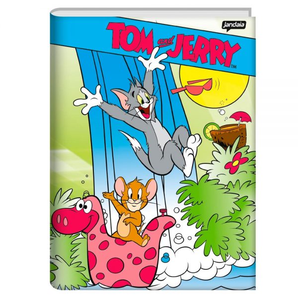 CADERNO BROCHURÃO CD COSTURADO 96FLS TOM E JERRY - JANDAIA