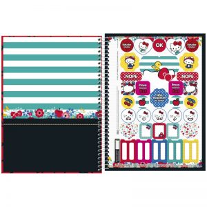 CADERNO UNIVERSITÁRIO 10M CD 200FLS HELLO KITTY- TILIBRA