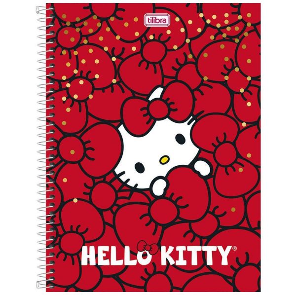 CADERNO UNIVERSITÁRIO 10M CD 200FLS HELLO KITTY- TILIBRA