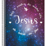 CADERNO UNIVERSITÁRIO 10M CD 200F CRISTO 100% SÃO DOMINGOS