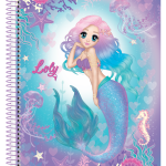 CADERNO UNIVERSITÁRIO 10M CD 200FLS LOLY - SÃO DOMINGOS