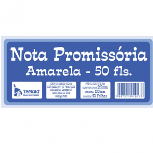 NOTA PROMISSÓRIA AMARELA 50 FLS. - TAMOIO