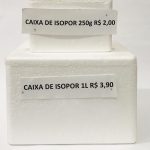 Caixa de isopor 250g/1L