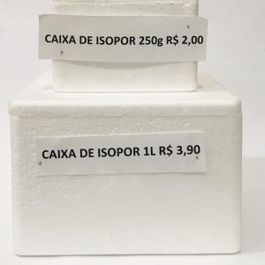 Caixa de isopor 250g/1L