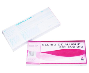 RECIBO DE ALUGUEL COM CANHOTO 50 FLS. - MARSE