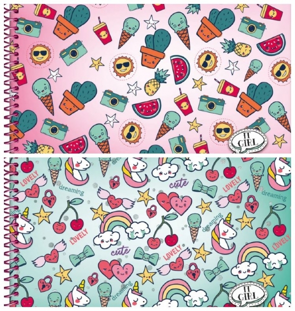 Caderno Tilibra Brochura Costurado Capa Dura Luccas Neto 80 fls 5 unid