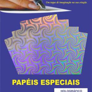 PAPEL HOLOGRÁFICO 120G/A4 10 FOLHAS - OFF PAPER