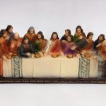 SANTA CEIA EM RESINA